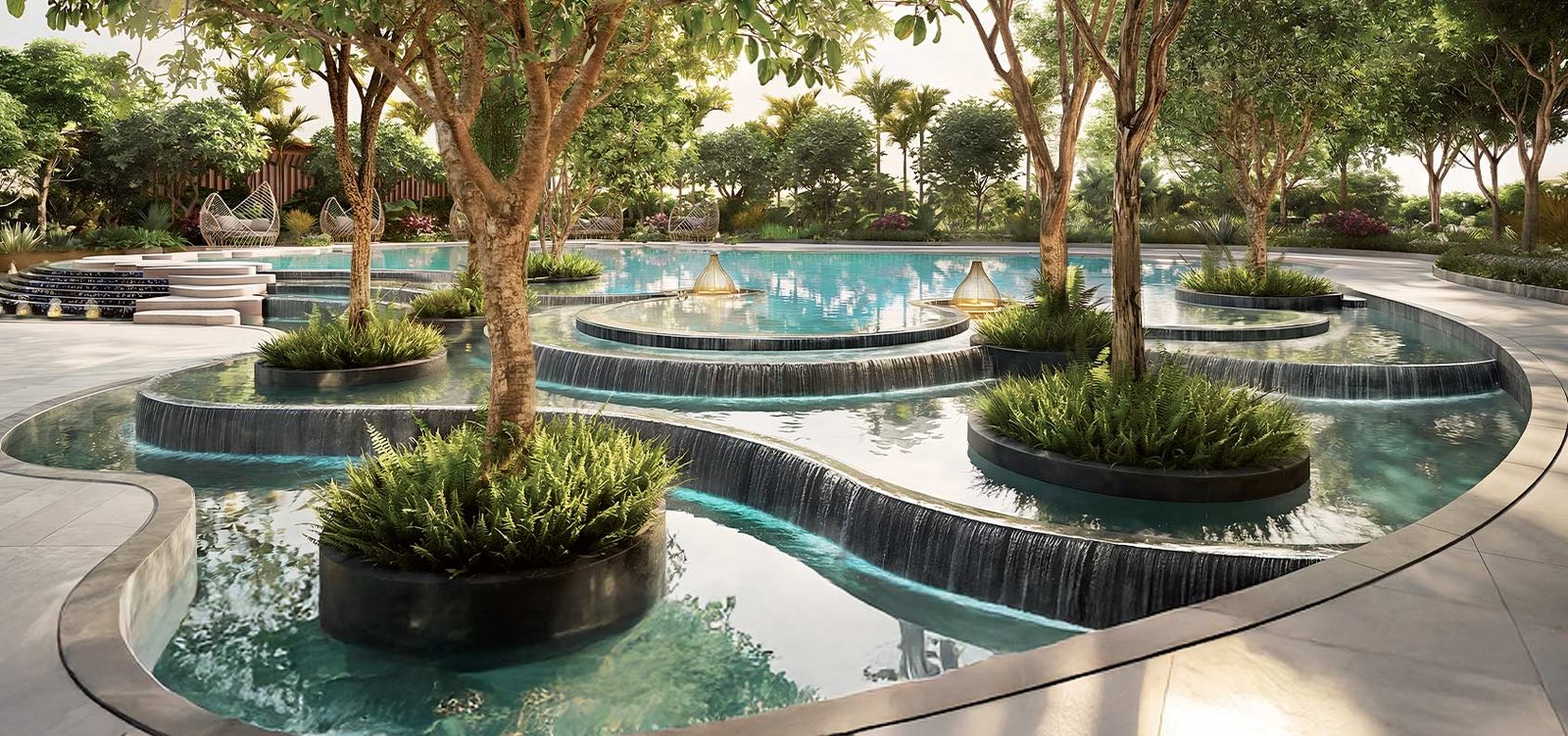 Elie Saab Residences Sector 98 Noida pool cascade feature