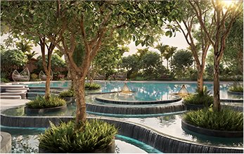 Elie Saab Residences Sector 98 Noida cascading pool mobile view